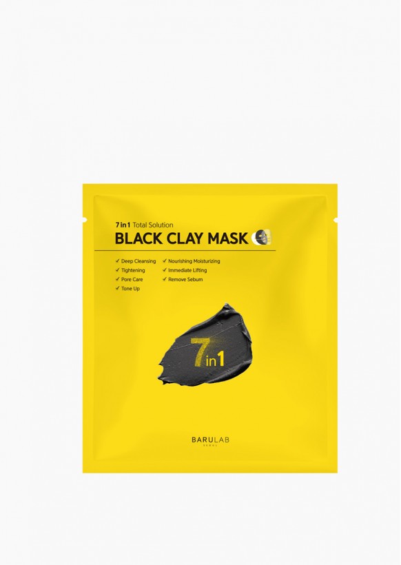 7-in-1 Total Solution Black Clay Mask Barulab