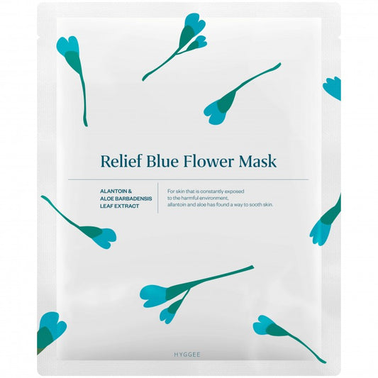 Relief Blue Flower Mask